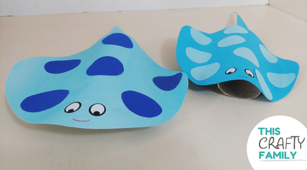 Image for Paper stingray craft - This Crafty Family - Crafts for kids!