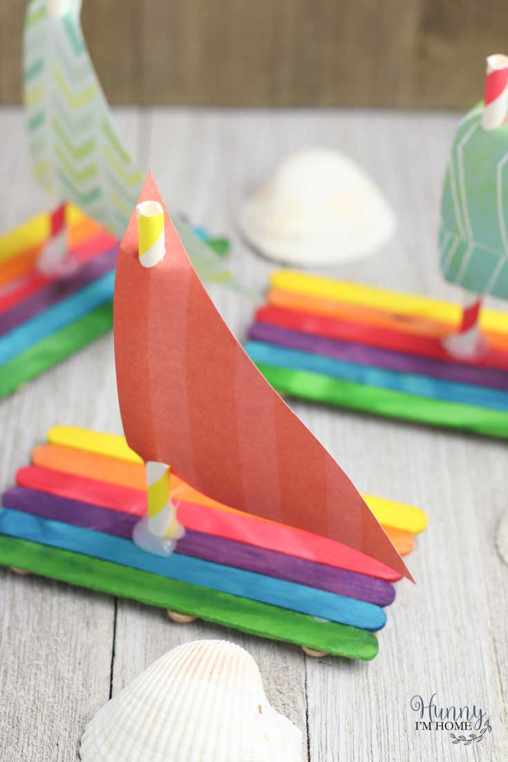 Image for Floating Popsicle Stick Boat Craft for Kids