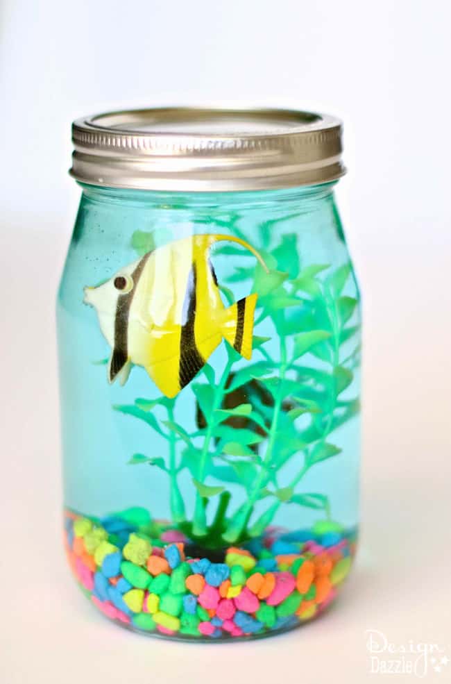 Image for DIY Glass Mason Jar Aquarium Creative Craft Idea
