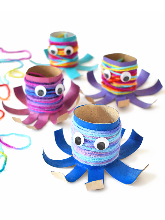 Image for Yarn Wrapped Octopus Craft