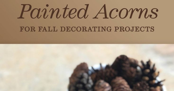 Image for Painted Acorns for Autumn Decorations