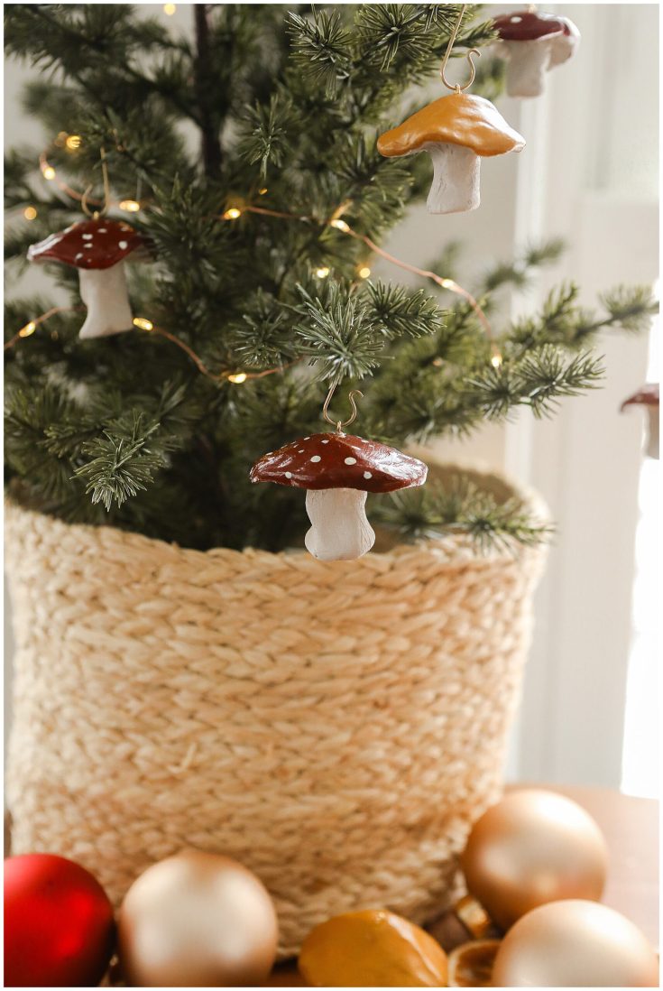 Image for Oven baked clay mushroom ornaments