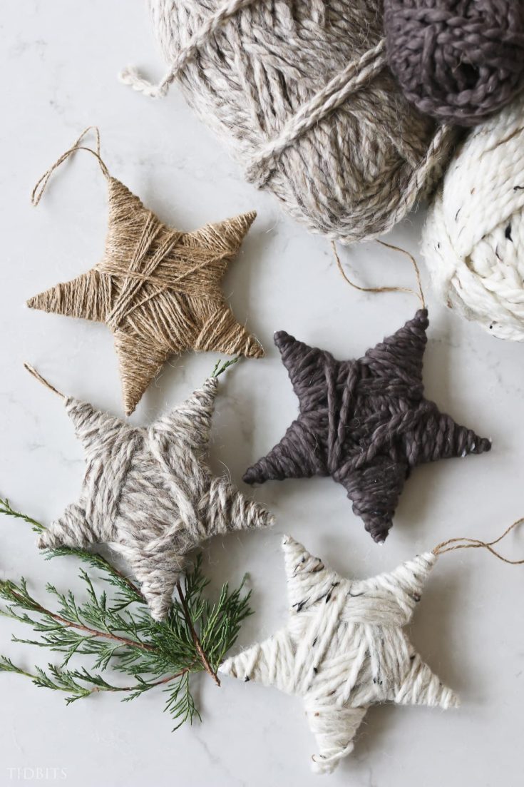 Image for Yarn Wrapped Star Ornaments