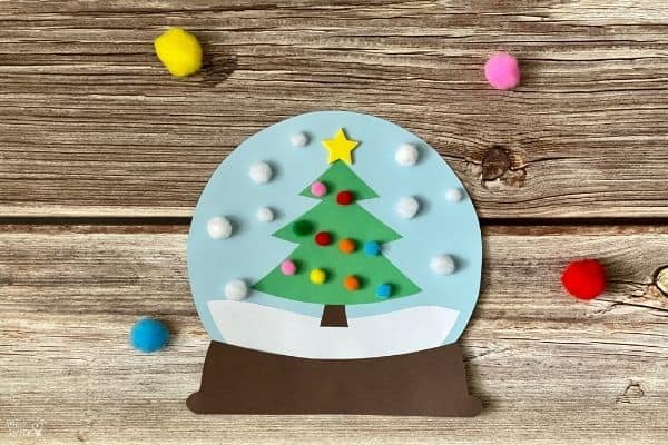 Image for Paper Christmas Tree Snow Globe Craft