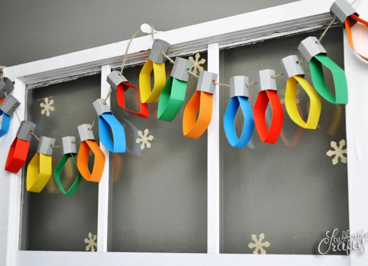 Image for Christmas Lights Paper Garland &mdash; Doodle and Stitch