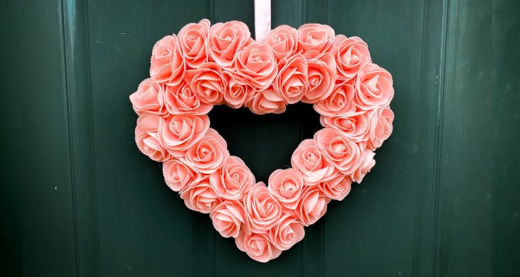 Image for DIY Dollar Store Heart Wreath