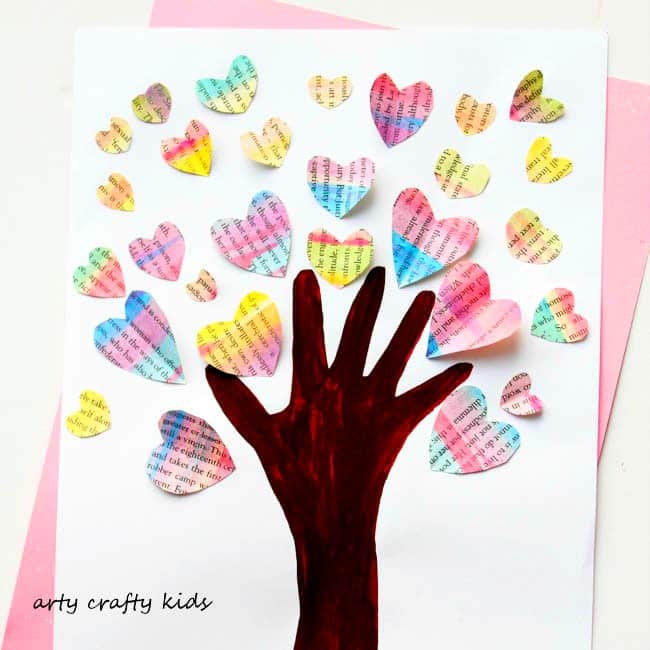 Image for Handprint Valentine Heart Tree