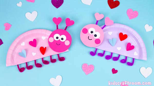 Image for Easy Paper Plate Love Bug Craft For Valentine&rsquo;s Day