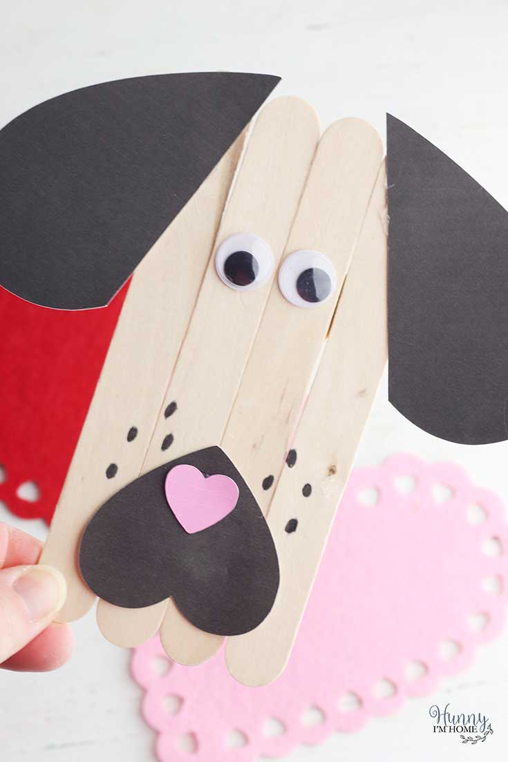 Image for Puppy Love Valentine&rsquo;s Day Popsicle Stick Craft