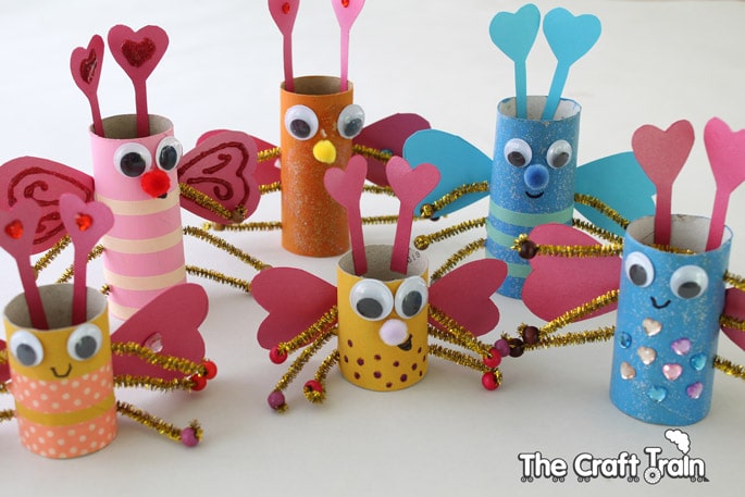 Image for Toilet Roll Love Bugs for Valentine&rsquo;s Day