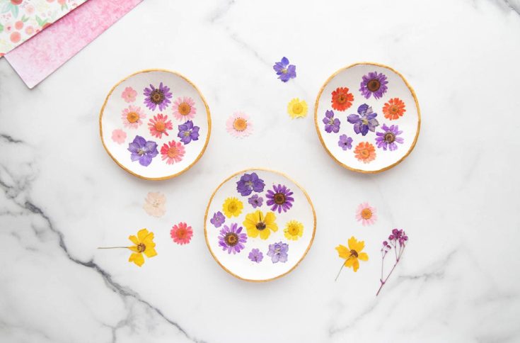 Image for Pressed Flower Clay Dish