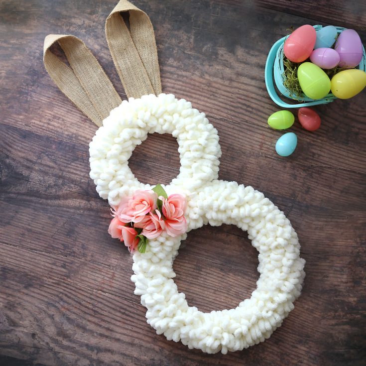 Image for Easter Bunny Wreath {Loop Yarn}