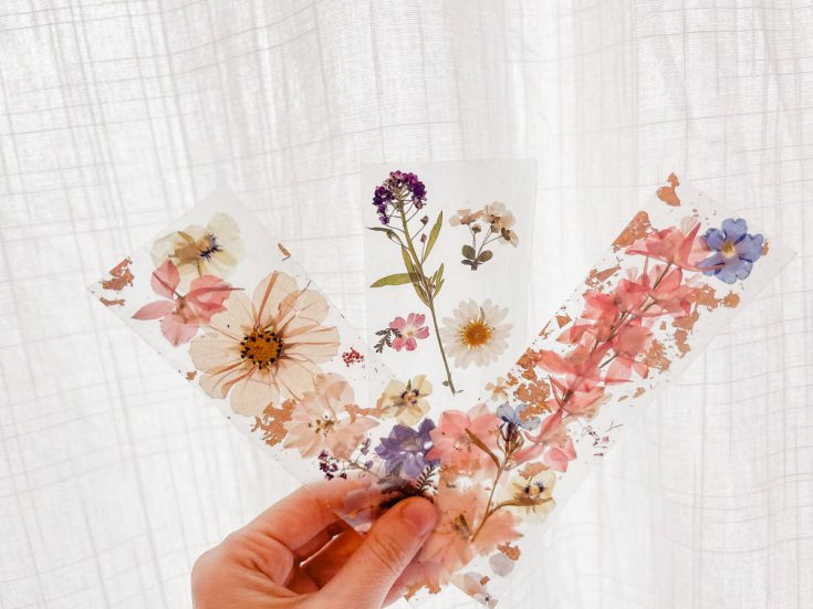 Image for How to Make Pressed Flower Bookmarks