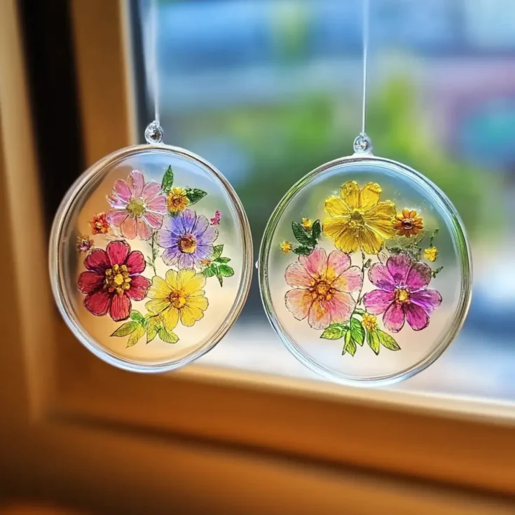 Image for Make Simple Flower Suncatchers With Clear Glue: Fun for All!